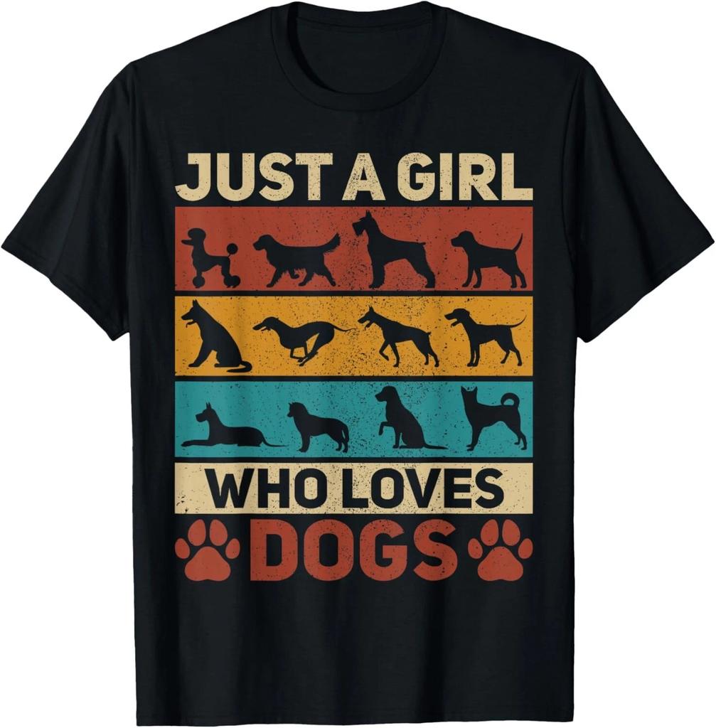 Animal Dog Lover Dogs Outfit Funny Dog Owner Girl Loves Dogs T- Shirt