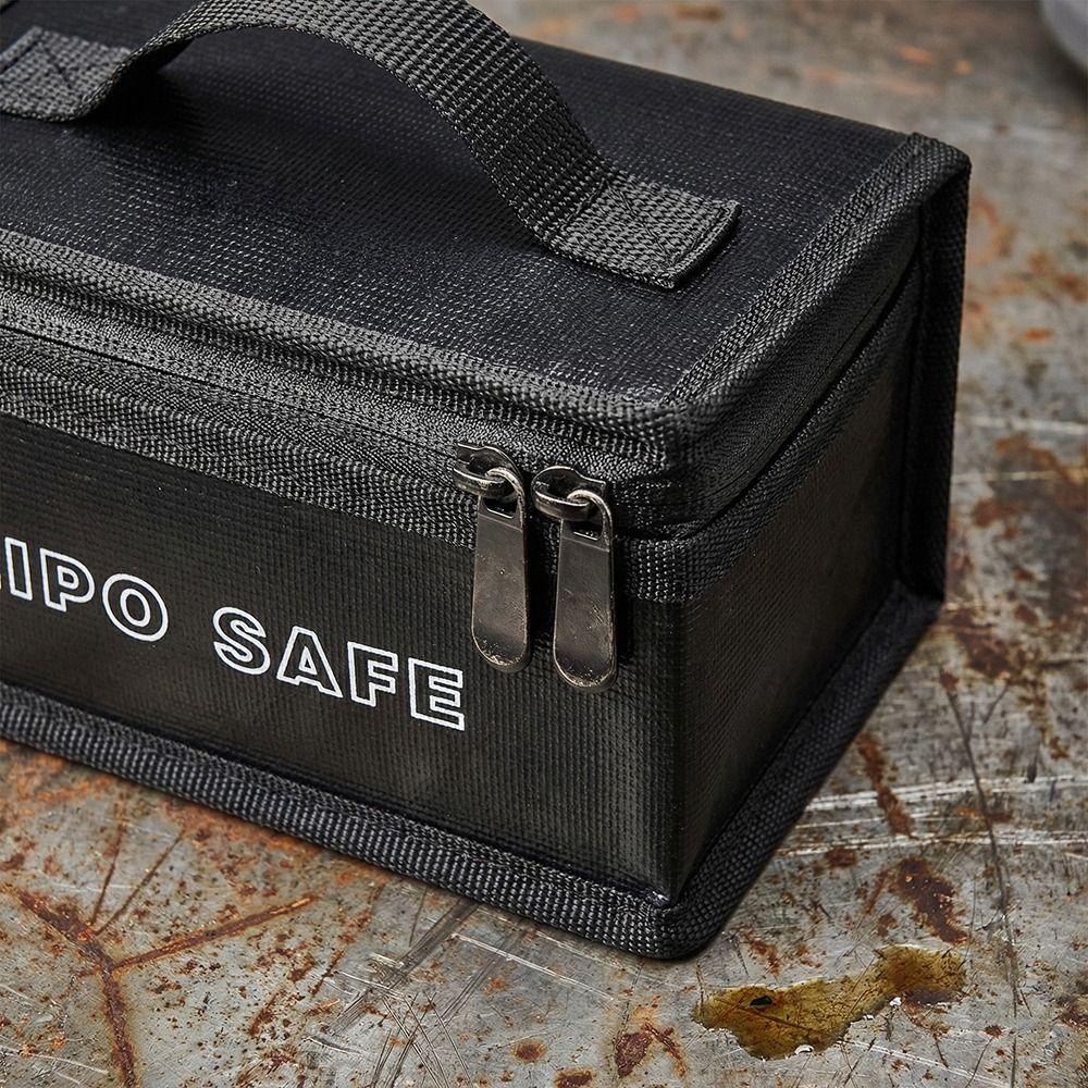 Большая емкость Lipo Безопасная сумка Портативный взрывозащищенный чехол для безопасного хранения аккумуляторов Верхняя ручка Водонепроницаемый защитный чехол для Lipo