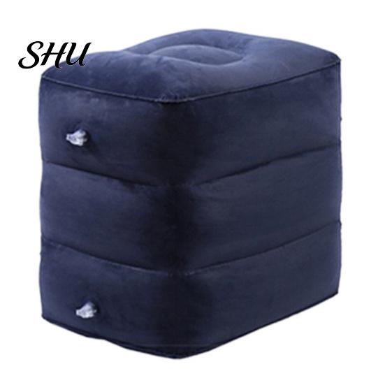 Portable Leg Rest Inflatable Airplane Foot Height Adjustable Wear Resistant Super Travel Pad Soft Widely Used Folding Chair Extender Support