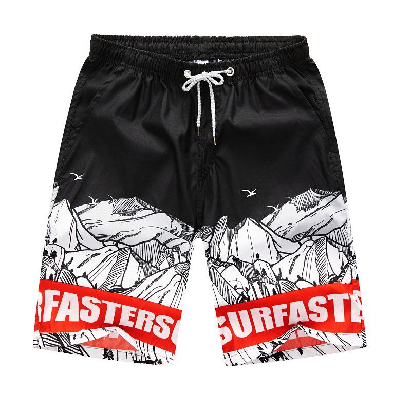 Men's Quick-Dry Beach Shorts: Summer Seaside Swim & Sports, Loose Five-Point Pants for Couples