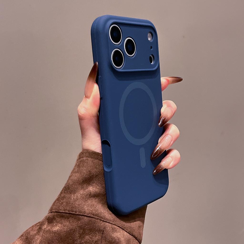 Новый магнитный чехол из жидкого силикона для Apple iPhone 17 Pro Max, Защитный чехол с покрытием full-coverage, ощущением кожи для iPhone 16