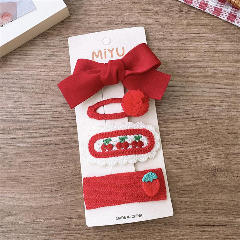 Детские новогодние заколки для волос в китайском стиле, милые плюшевые банты, кисточки, украшения, заколки, шпильки, аксессуары для волос в стиле ханьфу для девочек