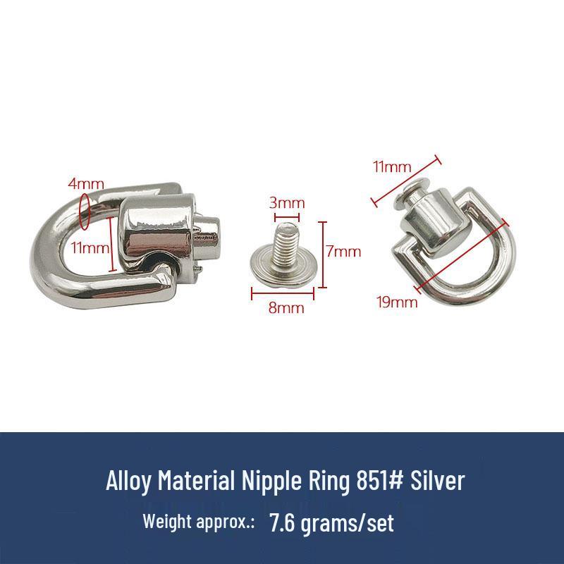 Аксессуары для сумок и багажа: Кольца, Голова монаха, Пирсинг сосков, Кожаные пряжки для DIY, Декоративные винты-заклепки