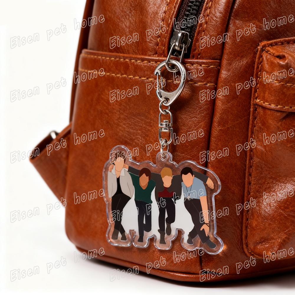 Ключевые брелоки Big Time Rush Аксессуары Брелоки для сумок Мода Музыка Btr Брелоки Украшения Фанаты Друзья Подарок
