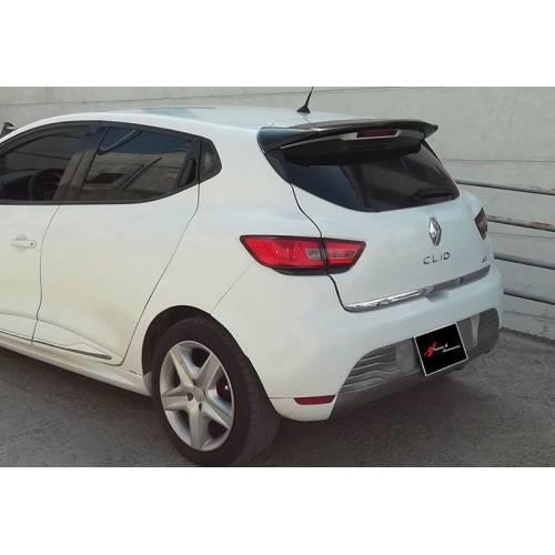 Для Renault Clio 4 Sport Спойлер 2012-2019 пластик-черный рояль, окрашенный, качество +