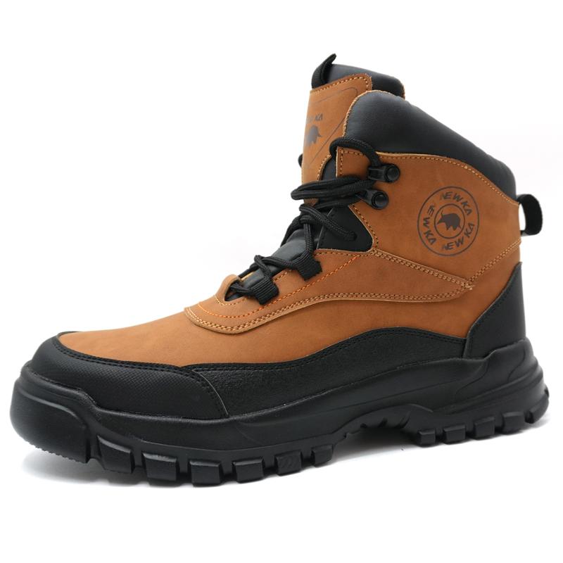 Водонепроницаемая защитная обувь Мужские ботинки Обувь со стальным подноском Защита от ударов и проколов Рабочие ботинки Защитная обувь Нескользящая промышленная обувь