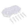 Kowaku 200pcs Plastic Clear Sewing Clips Shirt Collar Craft Pants Peg Clips