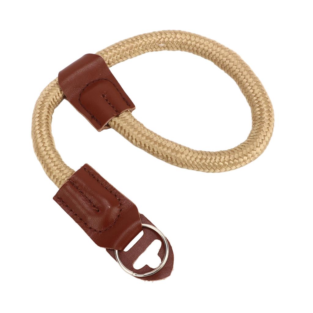 Camera Wrist Strap Round Rope Quick Release Camera Hand Strap for DSLR SLR Mirrorless Khaki