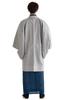 Summer Single Komaro Single Silver [KYOETSU] Haori, Washable, Plain, Clothes, Fabric, Item, Men's (M, Rat)