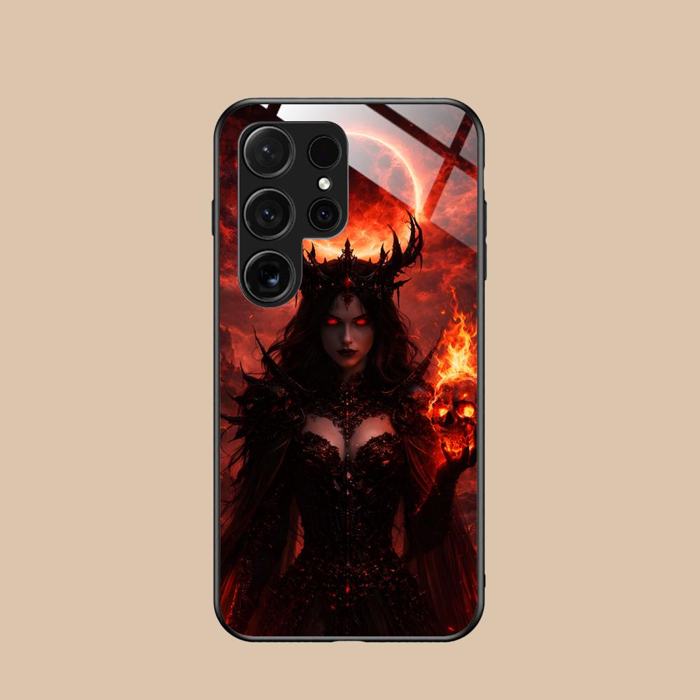 Dark Goddess Lilith Phone Case for Samsung Galaxy A56 55 54 53 52 51 36 35 34 23 16 15 5G Glass Protective Cover