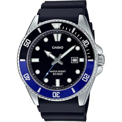 Casio Collection MDV-107-1A2JF Мужские Черные Часы Нержавеющая Сталь Водонепроницаемые 200м