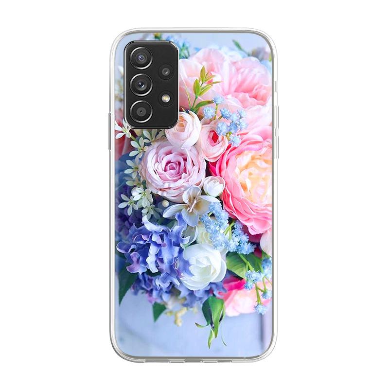 Чехол для samsung a52 Galaxy A32 A51 5G 4G чехол с милым мультяшным рисунком Samsung A33 A53 A03S A 32 52 A52S 5G роскошный телефон Funda Capa