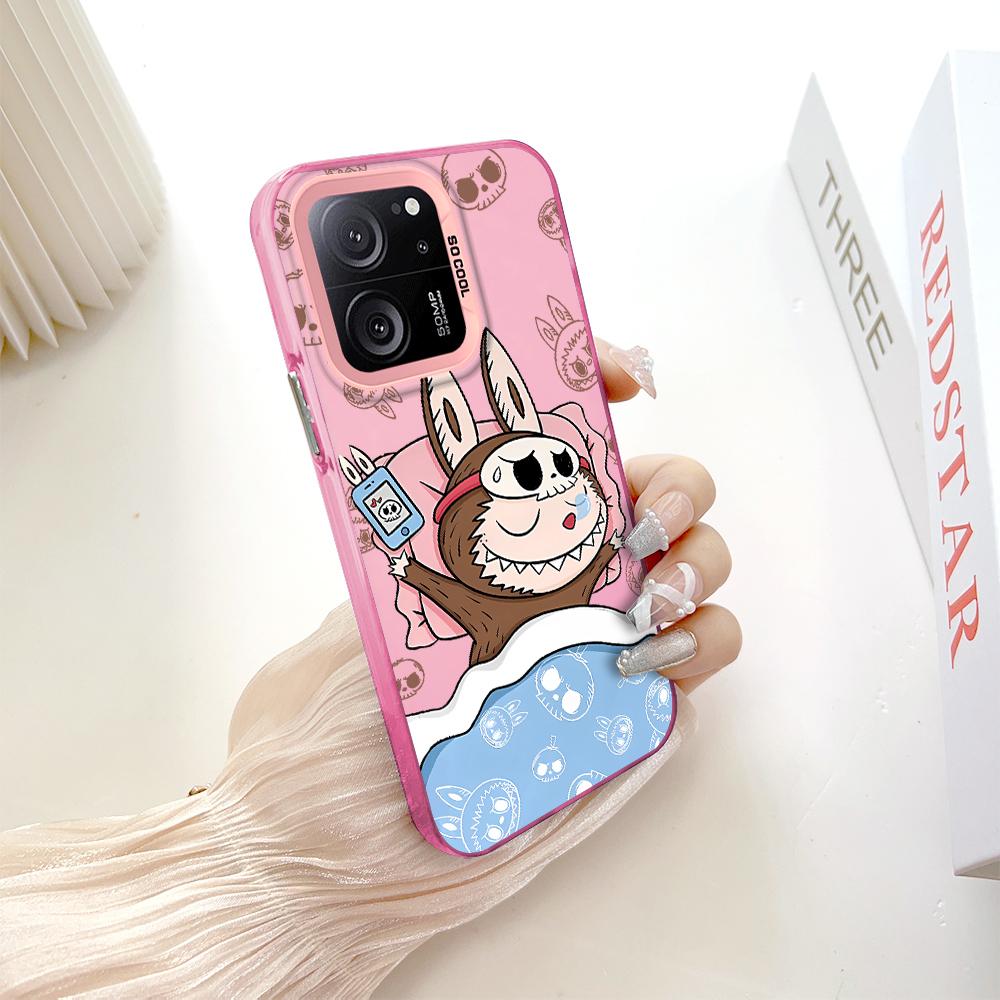 Окрашенный узор, цветной серебристый, двухсторонний, жесткий, противоударный чехол для телефона Xiaomi Redmi Poco