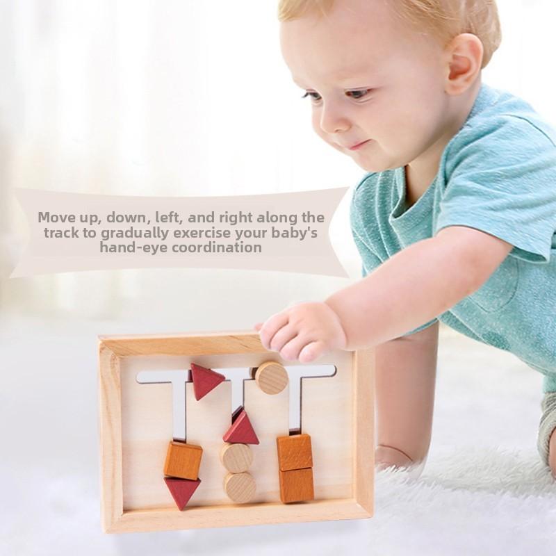 Shape Matching Wooden Game Board Children Puzzle Toy For Shape Cognition