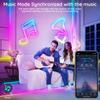 Светодиодная лента 5 В RGB Neon – водонепроницаемая, IP65, управление через приложение Bluetooth, синхронизация музыки и 24-кнопочный пульт дистанционного управления для телевизора, спальни, вечеринки, домашнего декора