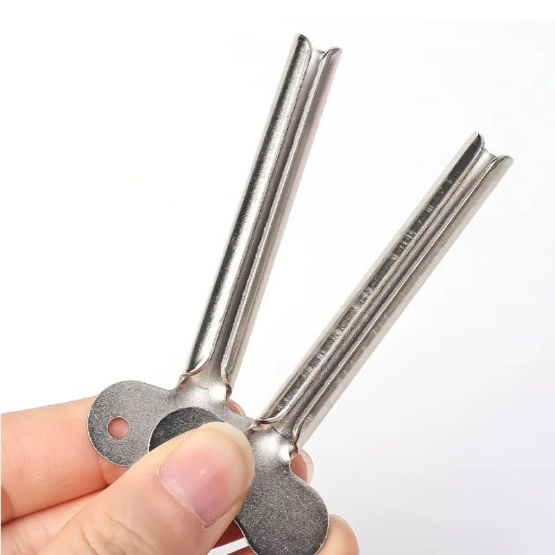 Portable Stainless Steel Toothpaste Squeezer & Hair Dye Dispenser Cleanser squeezer, bathroom accessories, Half-Circle Wringer