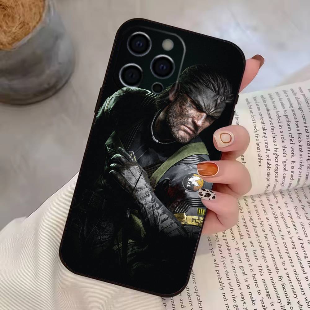 G-Game Metal Gear Solid Phone Case For iPhone 17, 16,15,14,13,12,11 Plus,Pro Max, Others Soft Black Cover