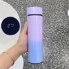 500ML Gradient Water Bottle Smart Insulation Cup Stainless Steel Thermal Cup Thermos for Travel Drinkware Car Cup Coffee Mug