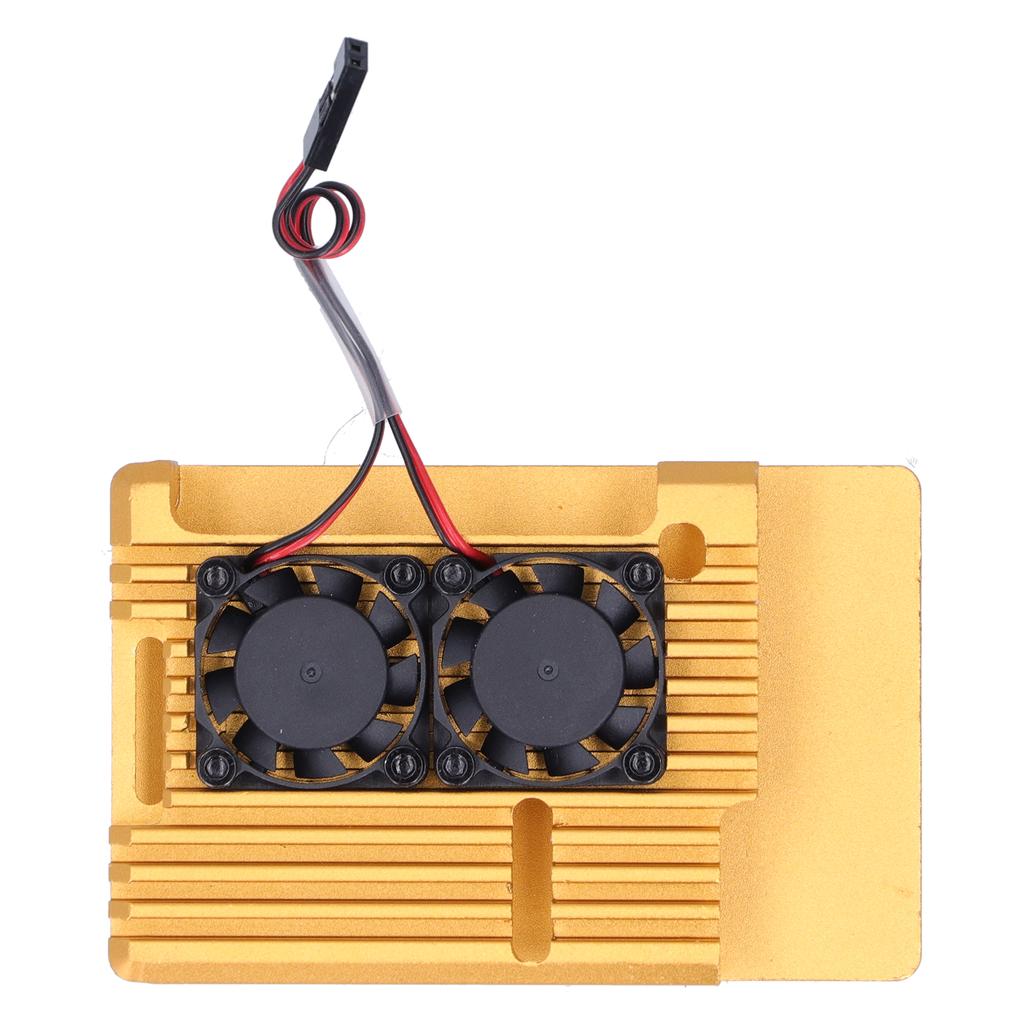 Protective Case Housing Enclosure Casing with Dual Cooling Fan for Raspberry Pi 3 Model B B+ Protective Shell for Raspberry Pi