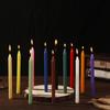 12-Color Smokeless Emergency Candles - Red & White for Candlelight Dinners, Long Rod Design, Household Use