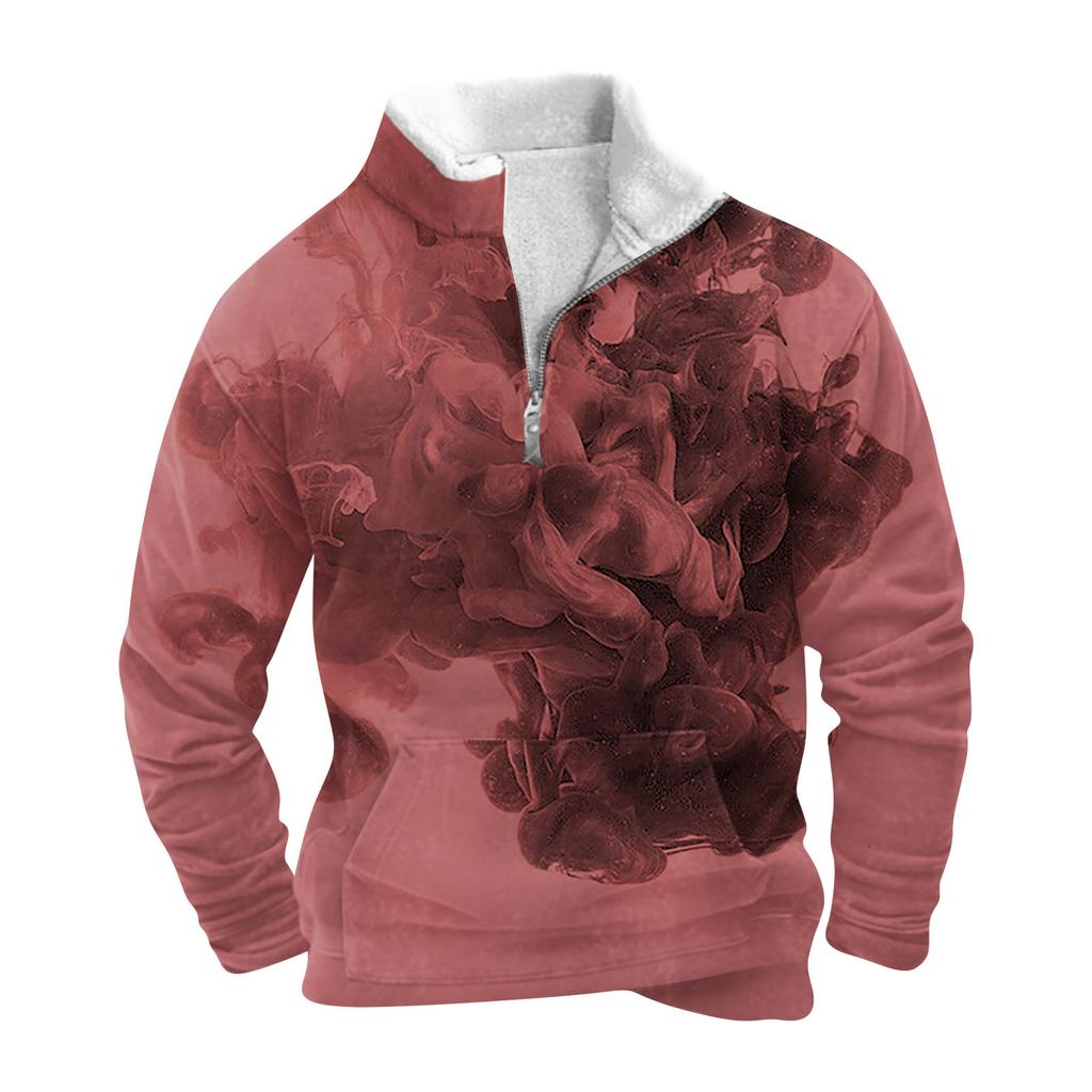 Весенне-осенняя мужская толстовка с воротником-стойкой на открытом воздухе, повседневные свитера, топы