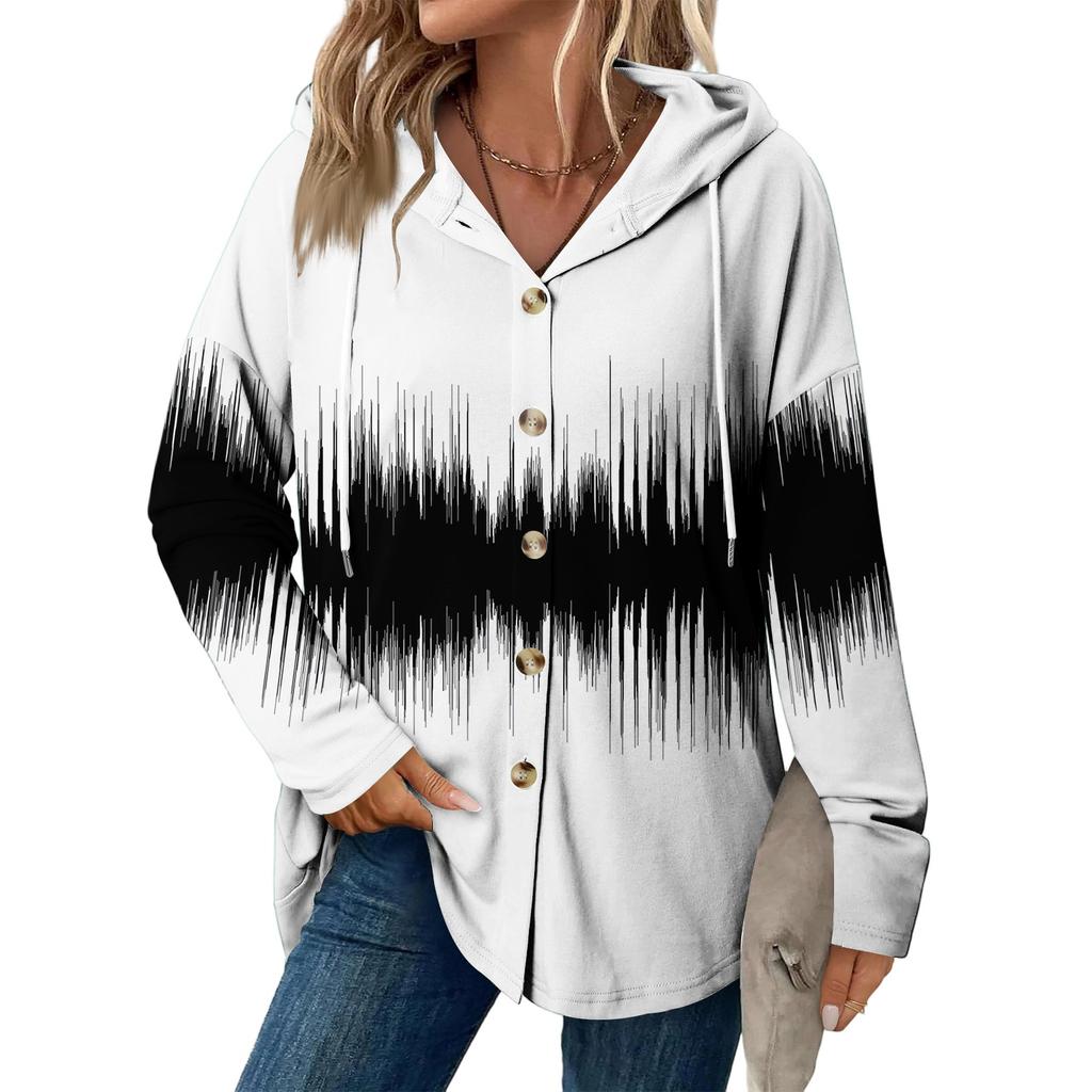 Женское модное повседневное пальто реглан с длинным рукавом и кулиской, винтажное пальто с капюшоном на пуговицах