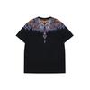 Fila Fusion X Marcelo Burlon County Of Milan Весна-Лето 2022 Повседневная Ретро Футбол Спортивная Дышащая Футболка с Коротким Рукавом Унисекс Топы Глубокий Черный T11U229101FBK