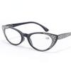 Fashion Luxury Women Men Reading Glasses Cat Eye Diamond Vintage Eyeglass Cateye Retro Clear Lens Ladies Eyeglasses Ultralight Diopter +0.75 To +4.0