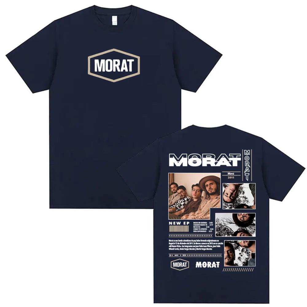 Rock Band Morat Album 2025 Tour Merch Tshirts for Unisex Women Vintage Hip Hop Pop Music Tshirt Oversized Comfort Cotton T Shirts