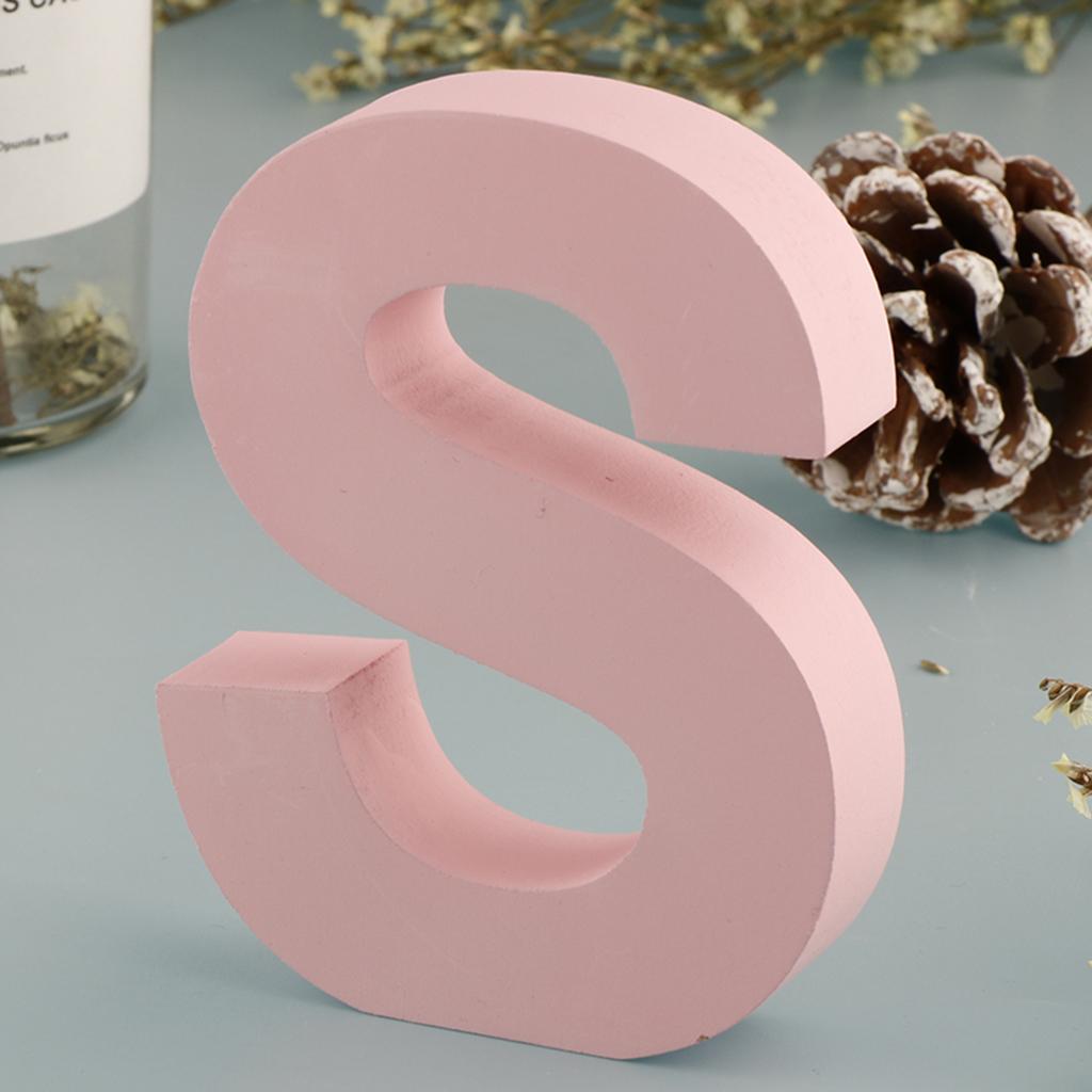 Деревянные Розовые 26 Букв Алфавита Маркизные Буквы Настенная Подвесная Табличка на Дверь от А до Я для Детской Комнаты, Декорации для Детской