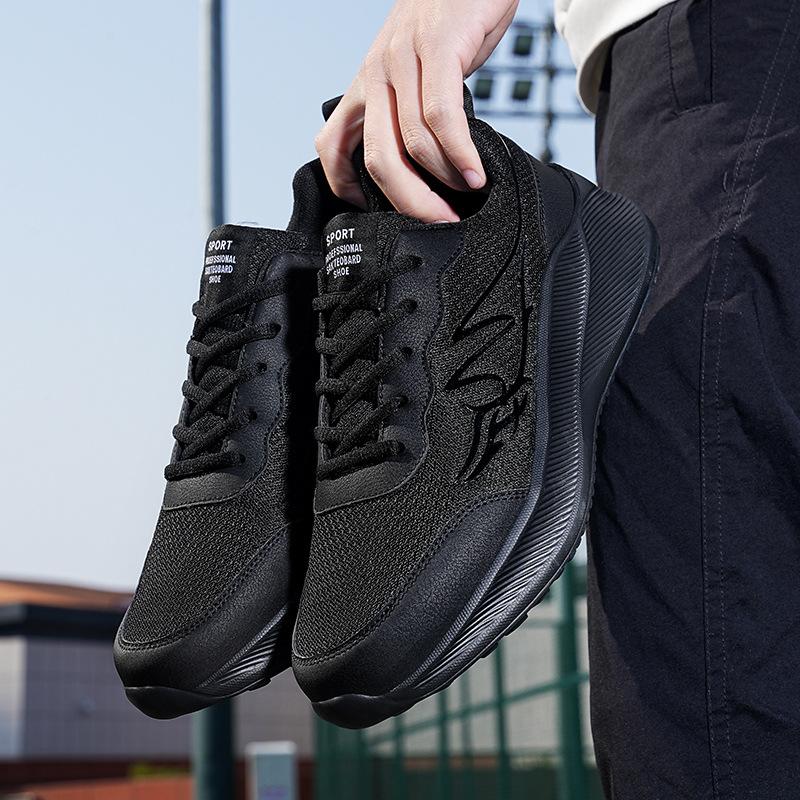 Мужская обувь новая большой размер дышащая нескользящая повседневная обувь универсальная модная спортивная сетчатая обувь для папы кроссовки