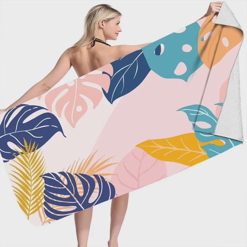 Customizable Quick-Dry Double-Sided Velvet Beach and Bath Towel