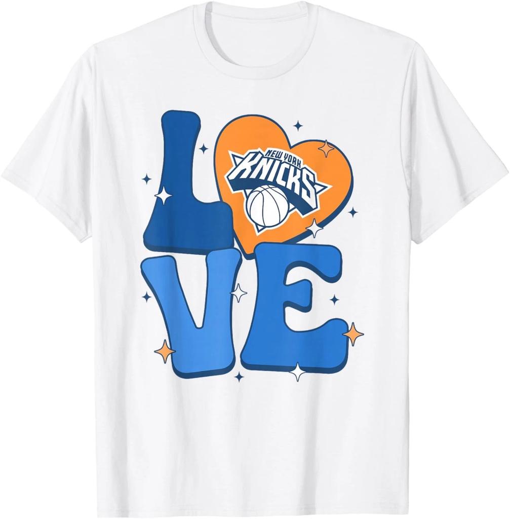 Унисекс футболка New York Knicks ко Дню святого Валентина 'Любовь'
