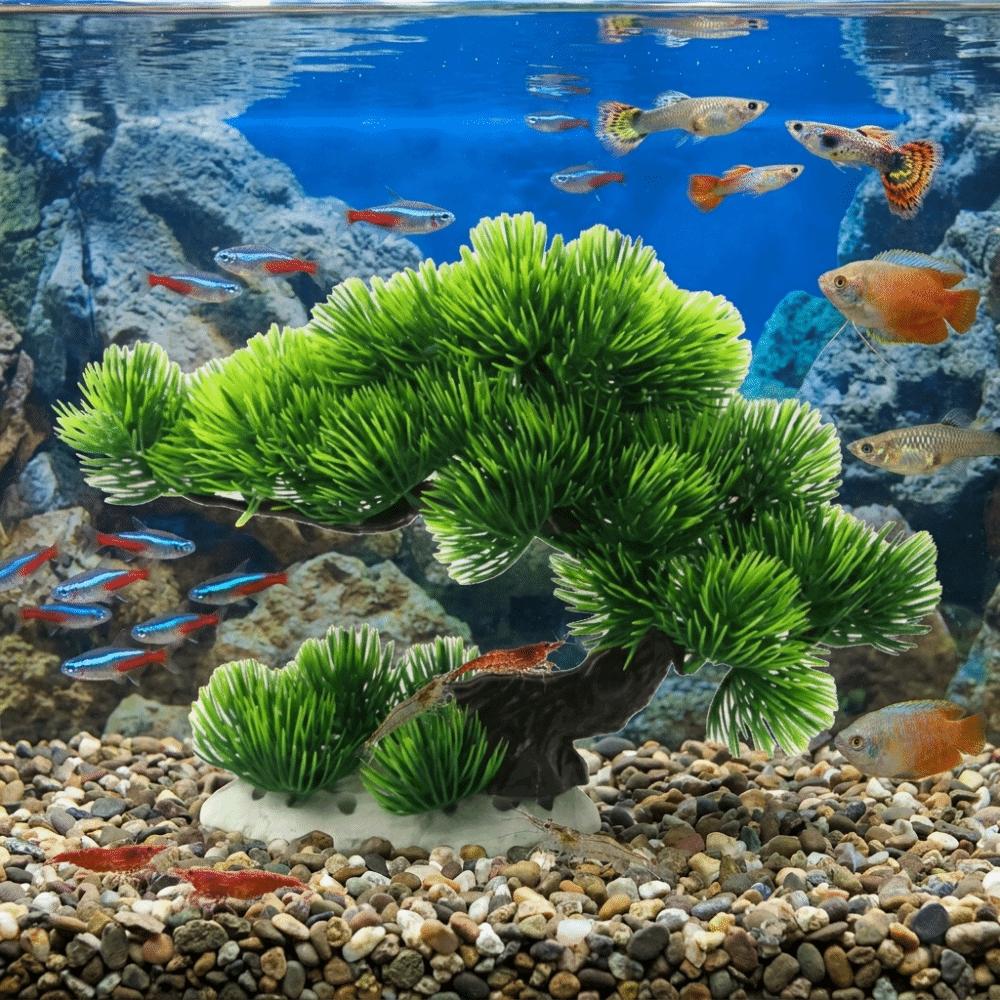 Lifelike Tree Underwater Plants Natural Look Aquarium Landscape Decor Goldfish Tanks