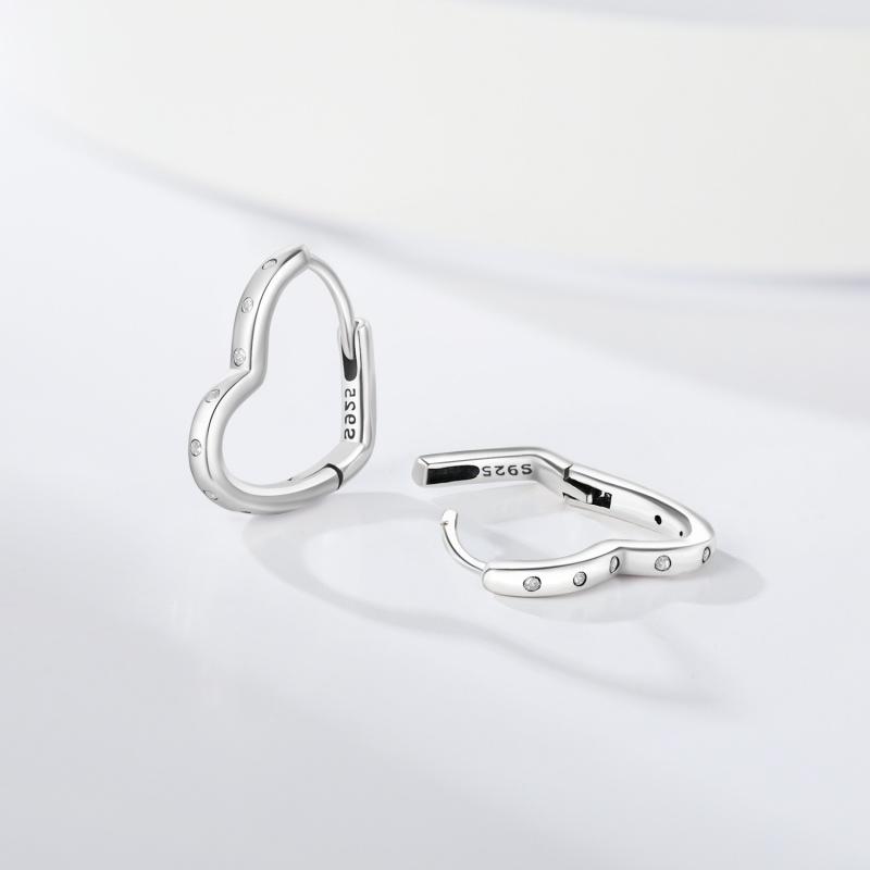New 925 Silver Hoop Earrings Gold silver for Women Pearl Zircon Round simple Earrings Jewelry Women Birthday Gifts