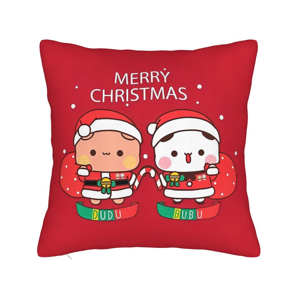 BuBu Panda DuDu Bear Christmas Love Pillowcase Cushion Cover Decorations Xmas Cute Throw Pillow Case Cover Home Drop Shipping
