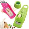 1 Pc Multifunction Plastic&Stainless Steel Garlic Press Ginger Grinding Grater Planer Slicer Cutter