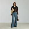 LILY wool jacquard knitted sweater