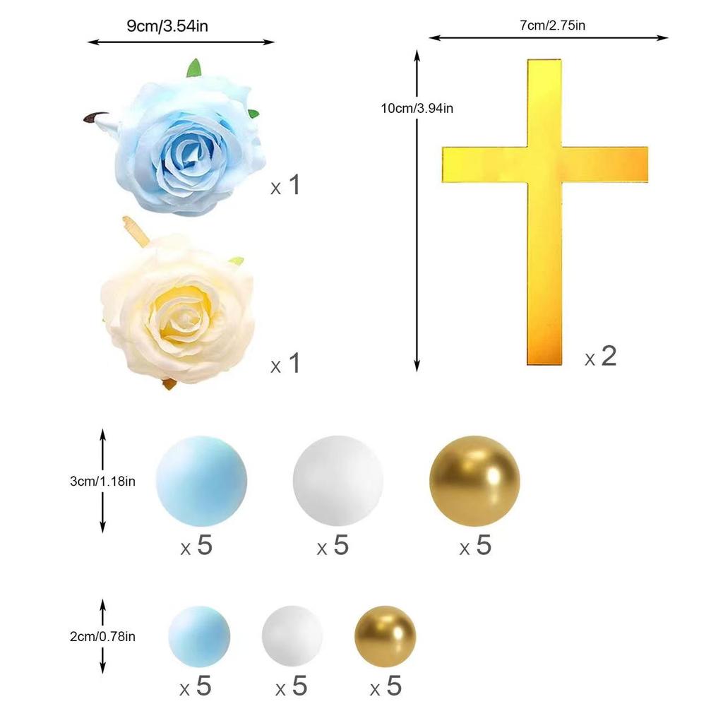 Синее украшение для торта на крещение, украшение для торта в виде креста, украшение для торта для мальчика, сувениры для крестильной вечеринки, принадлежности для крестильной вечеринки