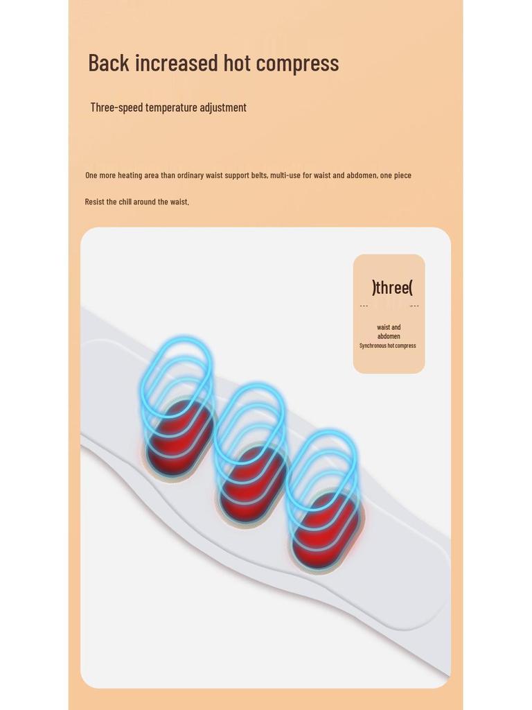 EMS Пульсовый Массажер для Живота с Подогревом и Пояс