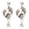 Acrylic Lobster Statement Earrings With Rhinestone Embellishment Women Vintage Chic Fashion Jewelry 2025 Collection
