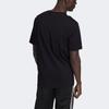 adidas Футболка Originals 3D Trefoil с принтом логотипа, повседневная, с круглым вырезом и коротким рукавом, мужские топы, черная GE0829
