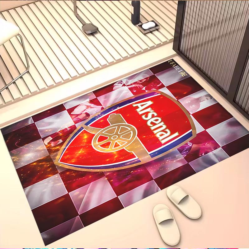 Arsenal F.C Print Rug, Washable Floor Carpet, For Entryway Dorm Laundry Room Office Study, Home Decor Birthday Christmas Gift