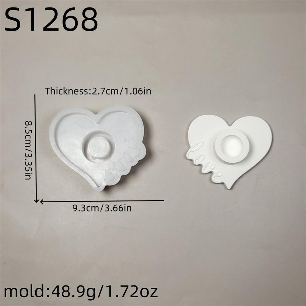 Multipurpose Sturdy Silicone Multiple Candle Holder Mould Set Portable for Resin Plaster Craft Supplies Assorted Sizes
