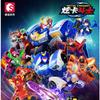 Новый SEMBO METAL CARDBOT Строительный Блок Xuan Blue Lightning Трансформирующийся Робот Сборка Подвижная Модель Игрушка Коллекционная Детский Подарок