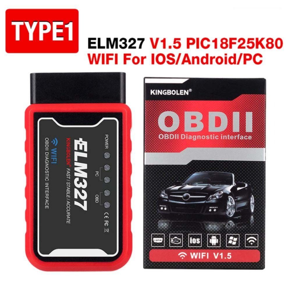Android IPhone PIC18F25K80 Chip Diagnostic Tools Car WiFi Scanner OBD2 Scanner Fault Code Reader