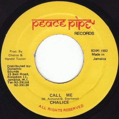 7-дюймовая пластинка CHALICE Call Me NONE Мирная трубка Reco 1992 Ямайка Регги Ска Даб Б/у