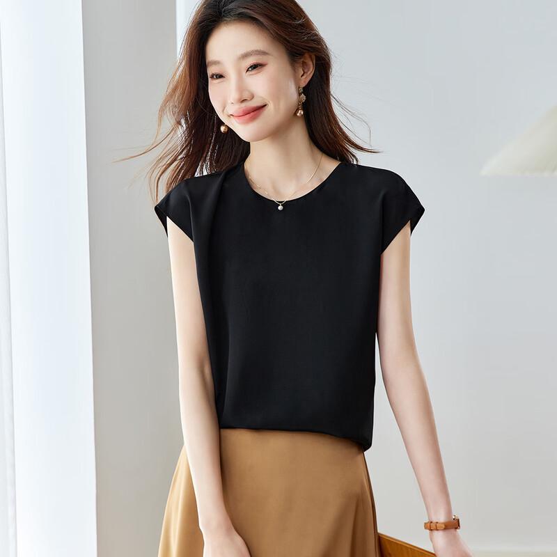 Женская шелковая футболка Srcr из крепа де шин, 16 момме