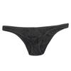 Men Briefs Ice Silk Ultra-Thin Low-Waist Underwear U-Convex Solid Color Elastic Breathable Panties Daily Wear