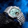 New Tourbillon Brands Watch Week Date Automatic Movement Mechanical Watches Stainless Steel Waterproof Clock